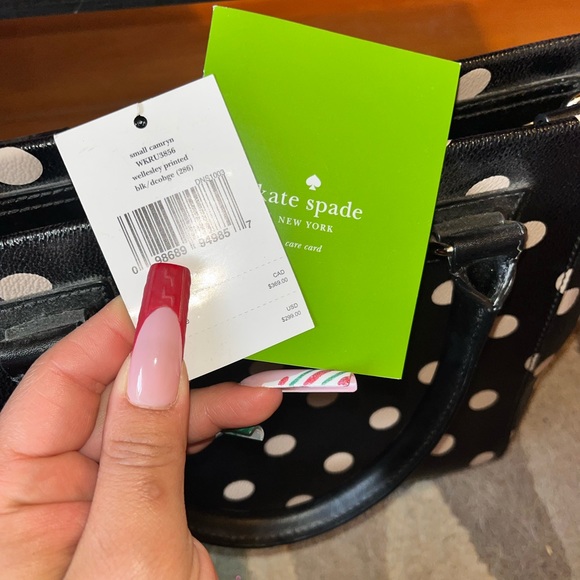 Kate Spade medium size polkadotted purse - Picture 4 of 7